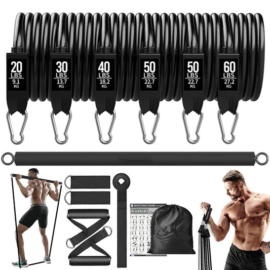 Workout Bar Resistance Bands Set