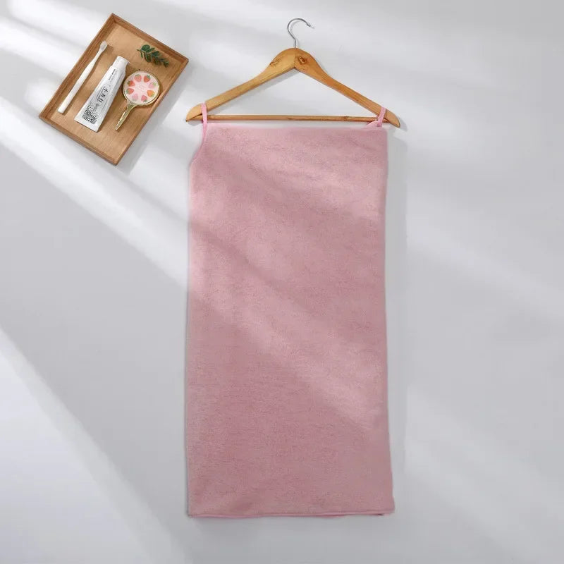 Wearable Microfiber Bathrobe Towel