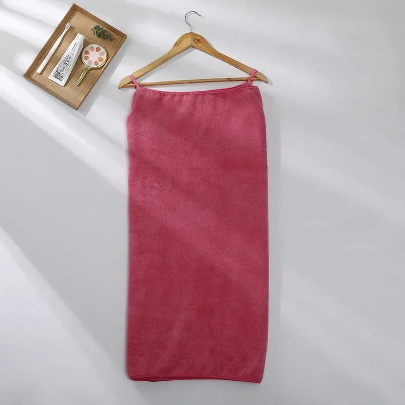 Wearable Microfiber Bathrobe Towel