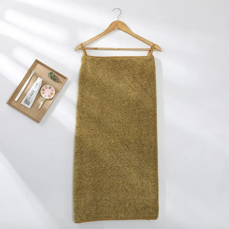 Wearable Microfiber Bathrobe Towel