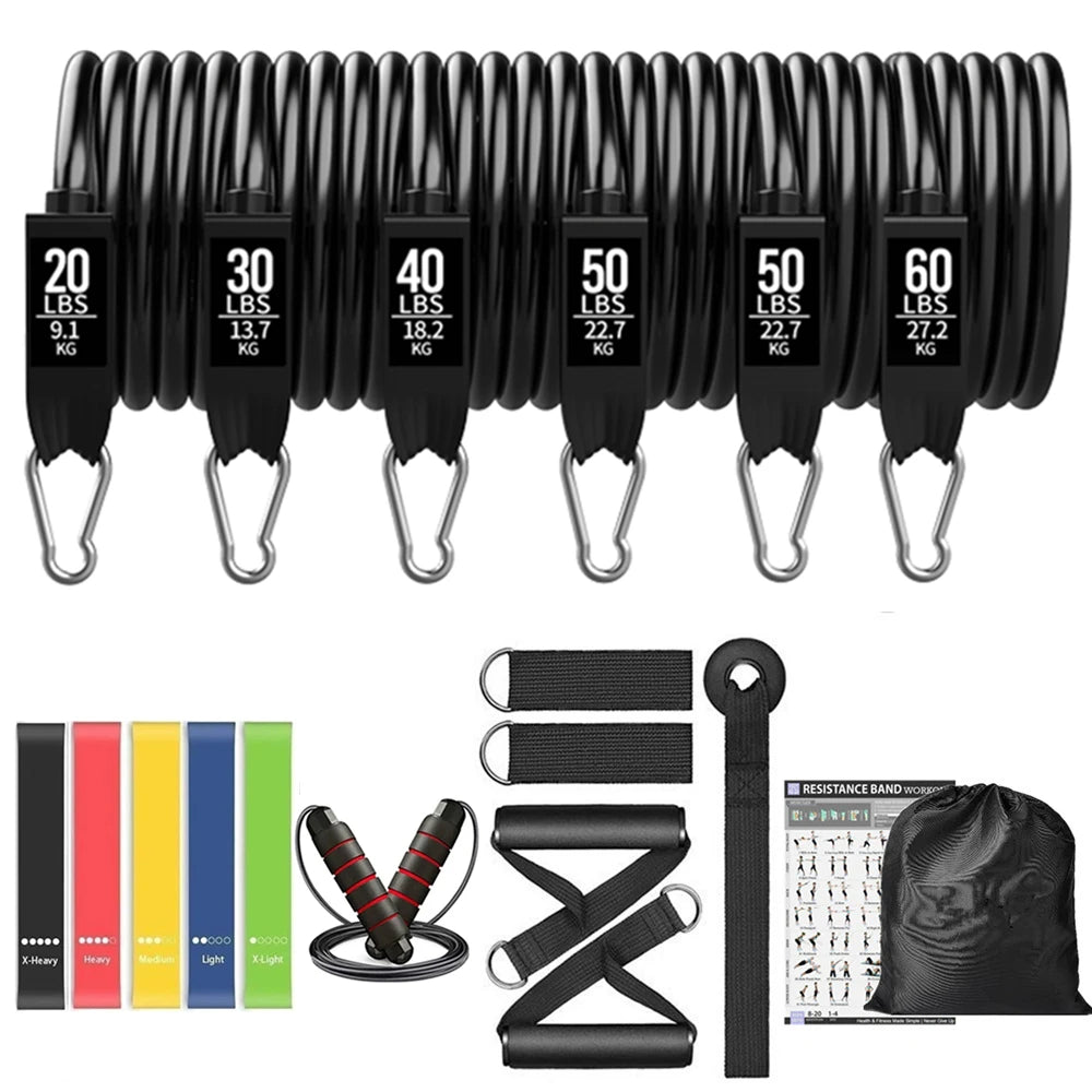 Workout Bar Resistance Bands Set