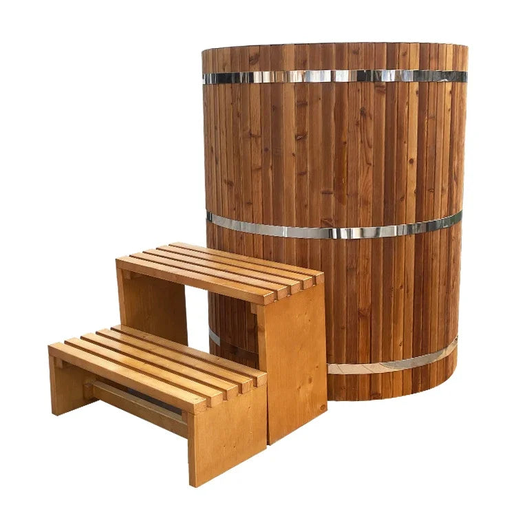 Ice Bath Recovery Wooden Bathtub