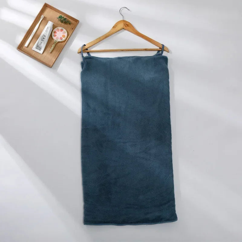 Wearable Microfiber Bathrobe Towel
