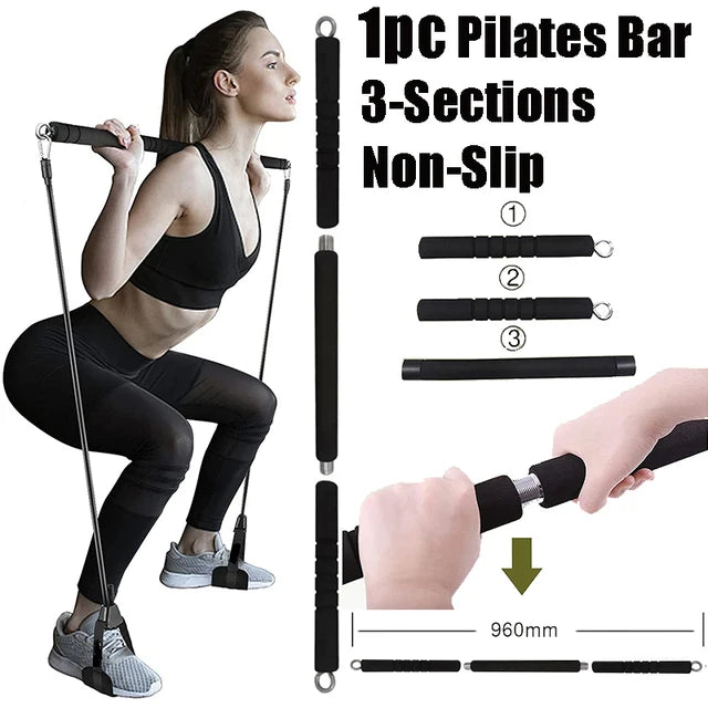 Workout Bar Resistance Bands Set