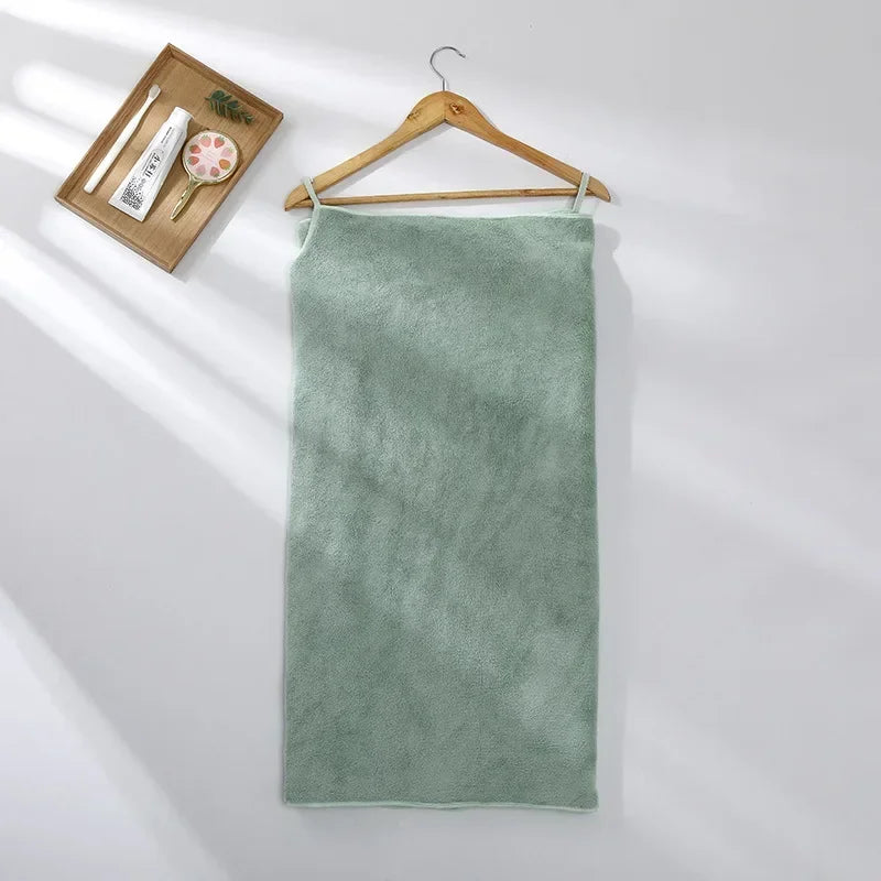 Wearable Microfiber Bathrobe Towel