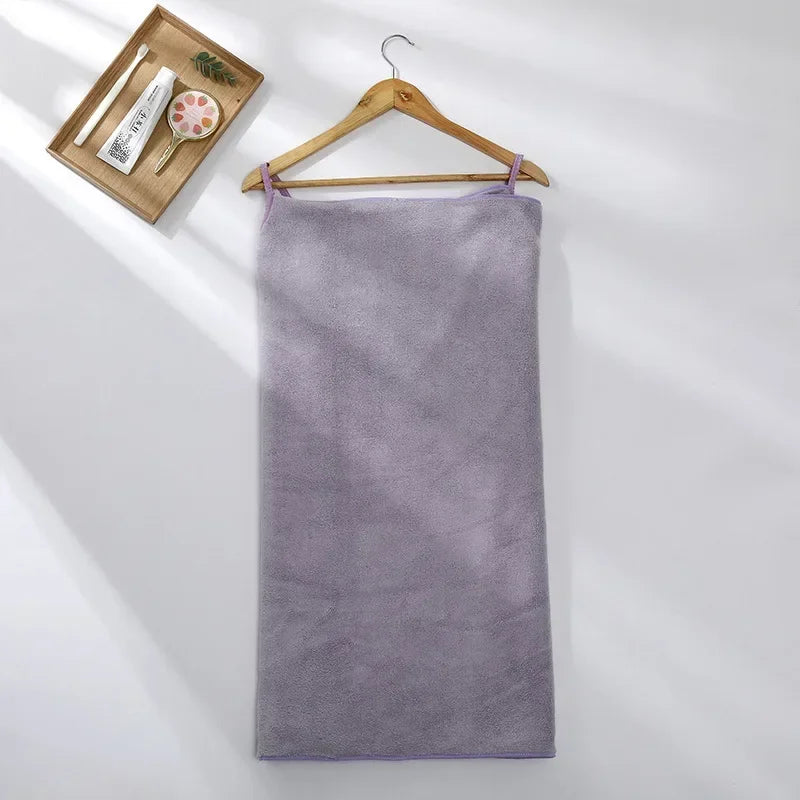 Wearable Microfiber Bathrobe Towel