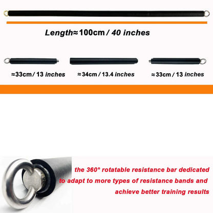 Workout Bar Resistance Bands Set