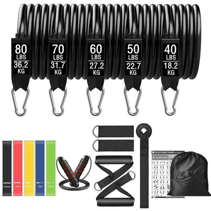 Workout Bar Resistance Bands Set